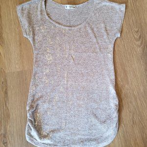 Beige glitter shirt